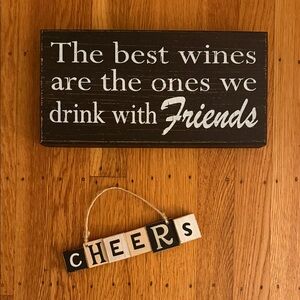 Rustic Black and White Wall Decor Signs